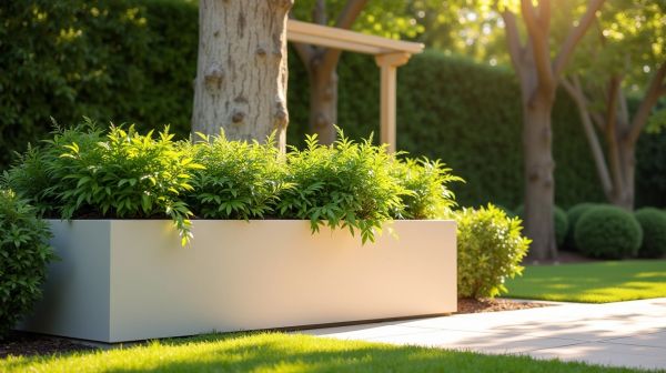 Optimisez votre jardin avec une jardinière plastique de grande taille