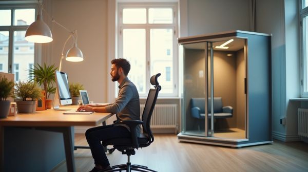 Pourquoi intégrer une cabine acoustique bureau améliore la productivité